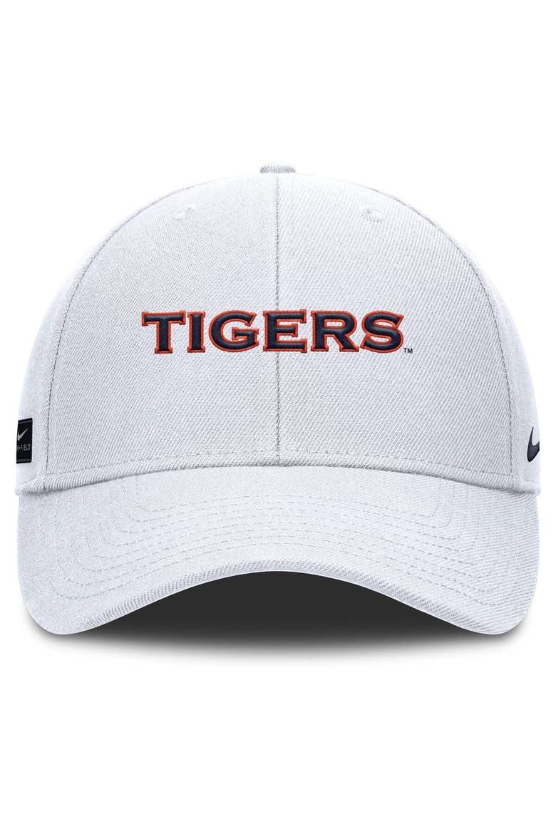 Men's Nike White Auburn Tigers 2025 On-Field Gameday Rise Adjustable Hat, Alternate, color, White