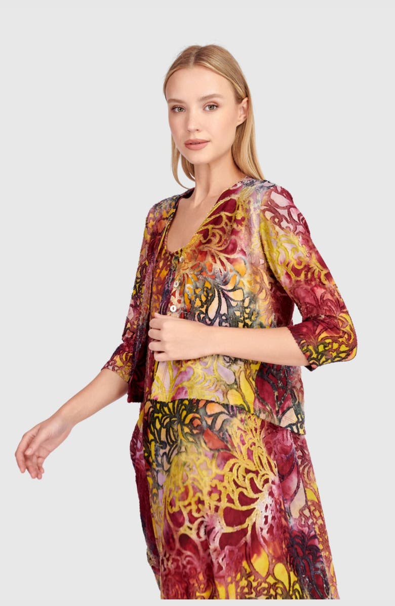 Alembika Kaleidoscope Cropped Cardigan, Alternate, color, Mix