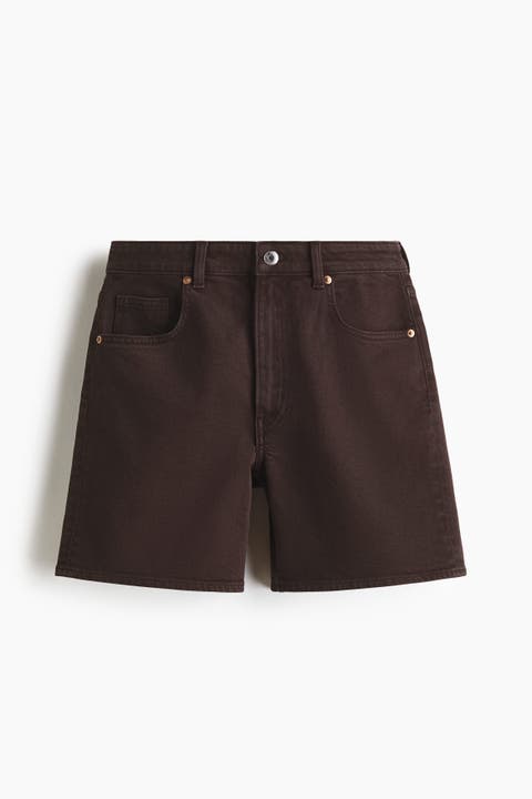 High-waisted Denim Shorts