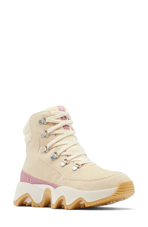 Sorel Kinetic Impact Conquest Plus Waterproof Sneaker Boot In Honey White/dazed Mauve