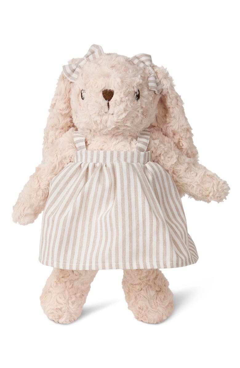 MiniMoi Baby "Miffy" Fluffy Faux-Fur Girl Bunny Doll, Alternate, color, Oatmeal