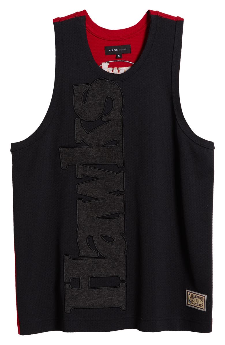 PURPLE BRAND Atlanta Hawks Appliqué Mesh Jersey, Alternate, color,