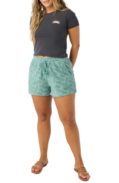 O'neill Deven Terry Drawstring Shorts In Oil Blue