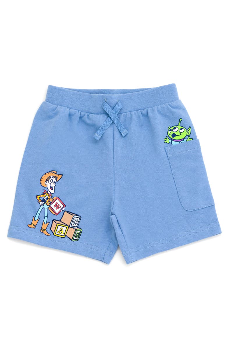 Disney T-Shirt & French Terry Shorts Set, Alternate, color, Toy Story Gray