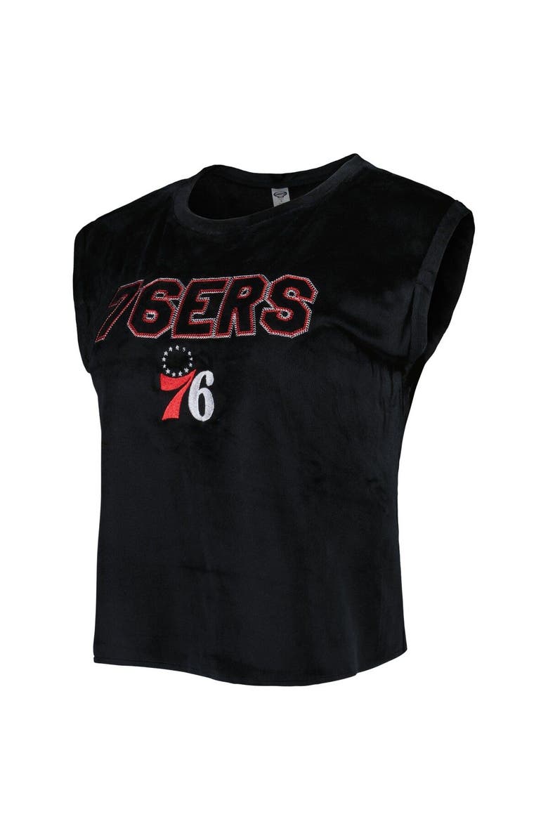 CONCEPTS SPORT Women's Concepts Sport Black Philadelphia 76ers Intermission T-Shirt & Shorts Sleep Set, Alternate, color, Black