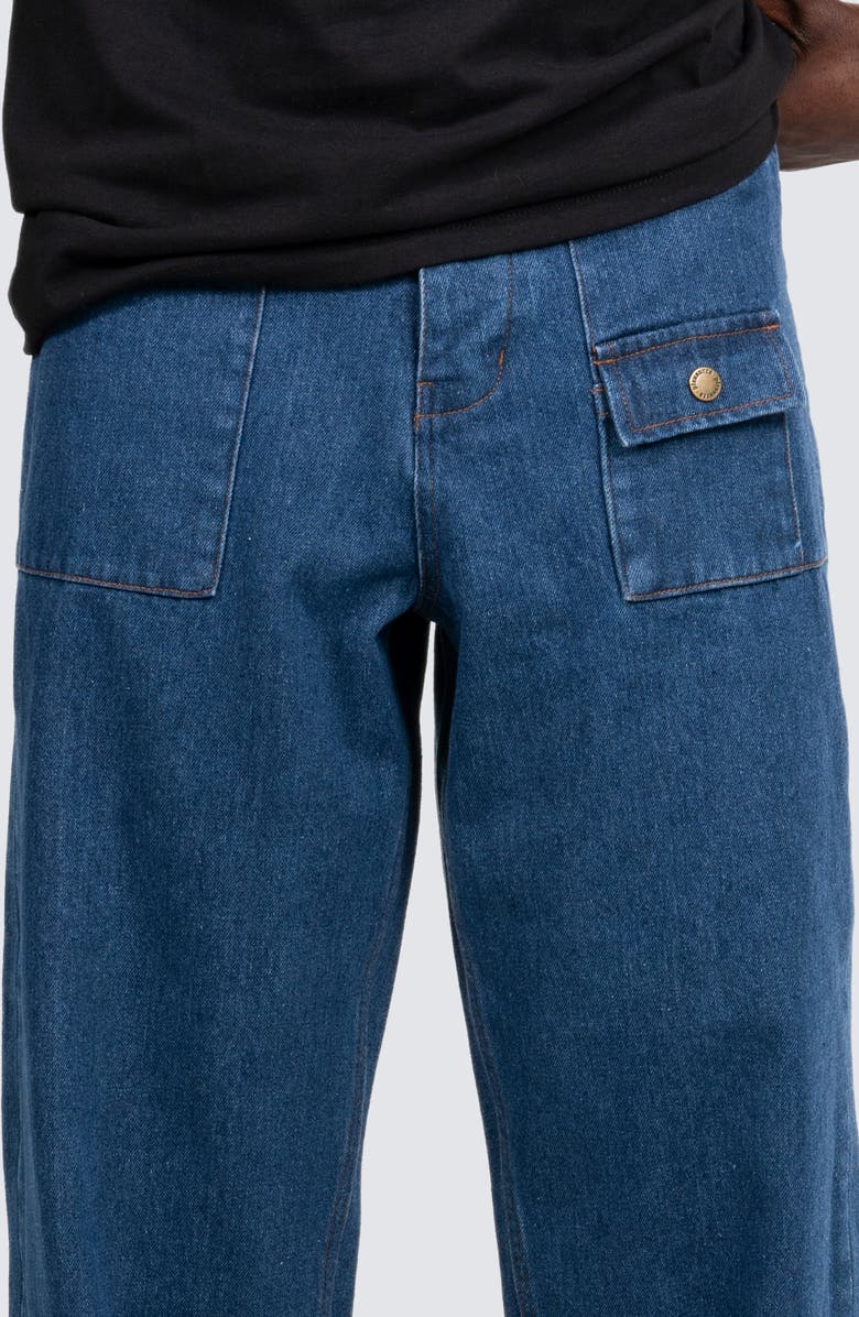 PLEASURES Grind Baggy Jeans, Alternate, color,