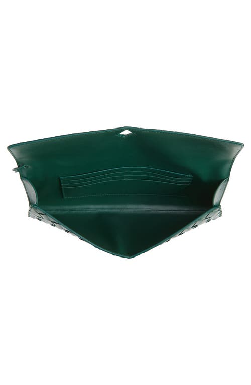 Bottega Veneta Womens Andiamo Leather Clutch Bag Emerald Green-m Bras In Green