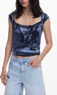 Desigual Printed Abstract T-Shirt