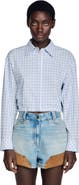 SANDRO Short checked shirt