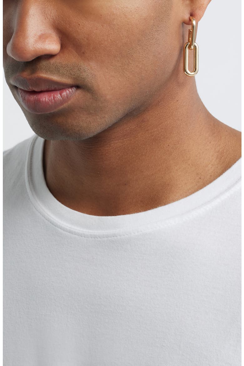 Oval Link Drop Earrings, Alternate, color, GOLD