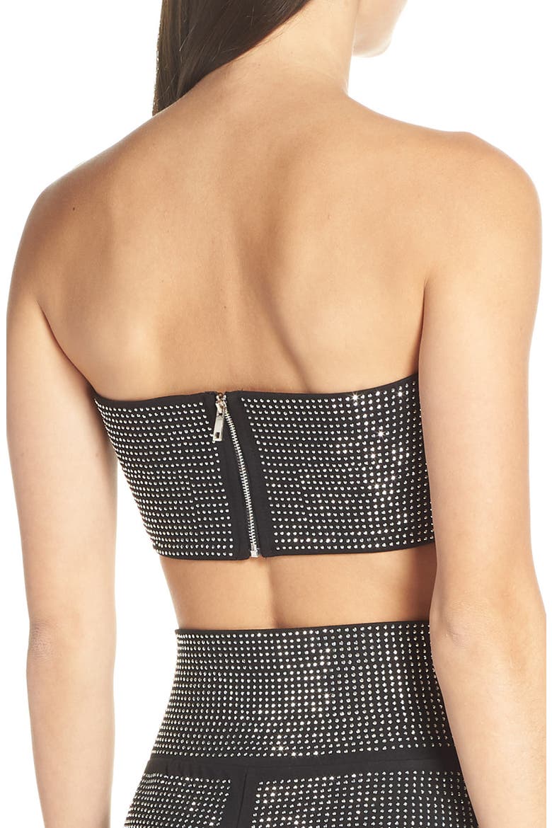 Aurora Bandeau Top, Alternate, color, BLACK