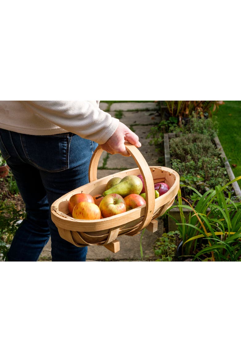 Natural Wooden Trug, Alternate, color, Natural - Medium