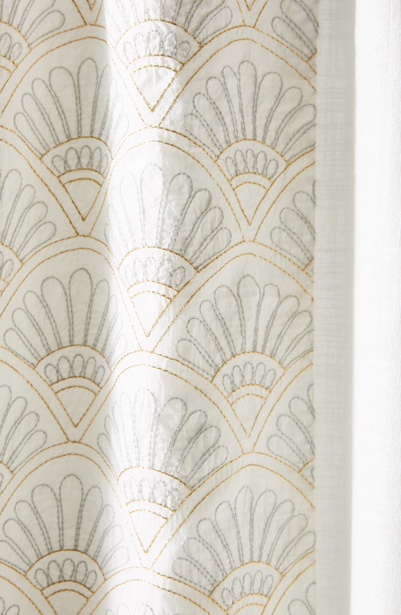 Anthropologie Home Charley Embroidered Shower Curtain, Alternate, color, 