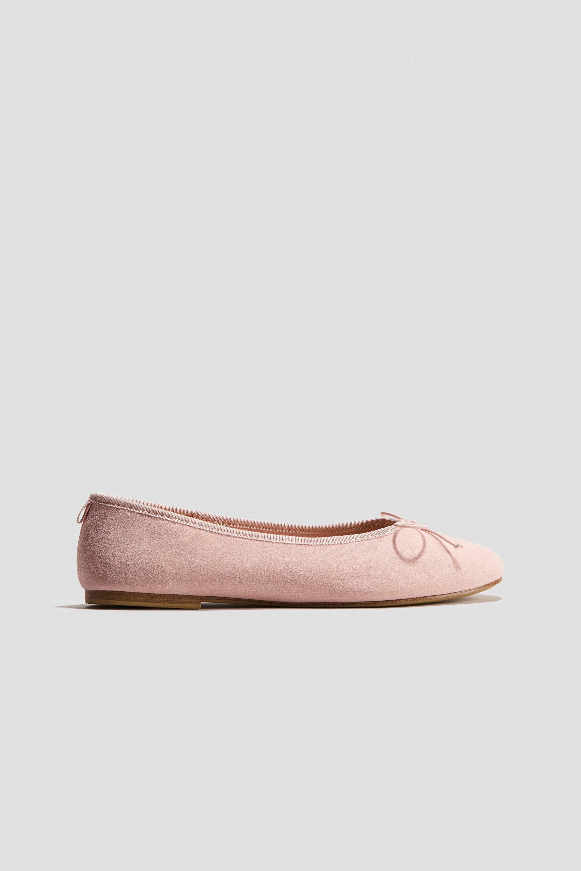 Bow-detail Ballet Pumps, Alternate, color, Pink