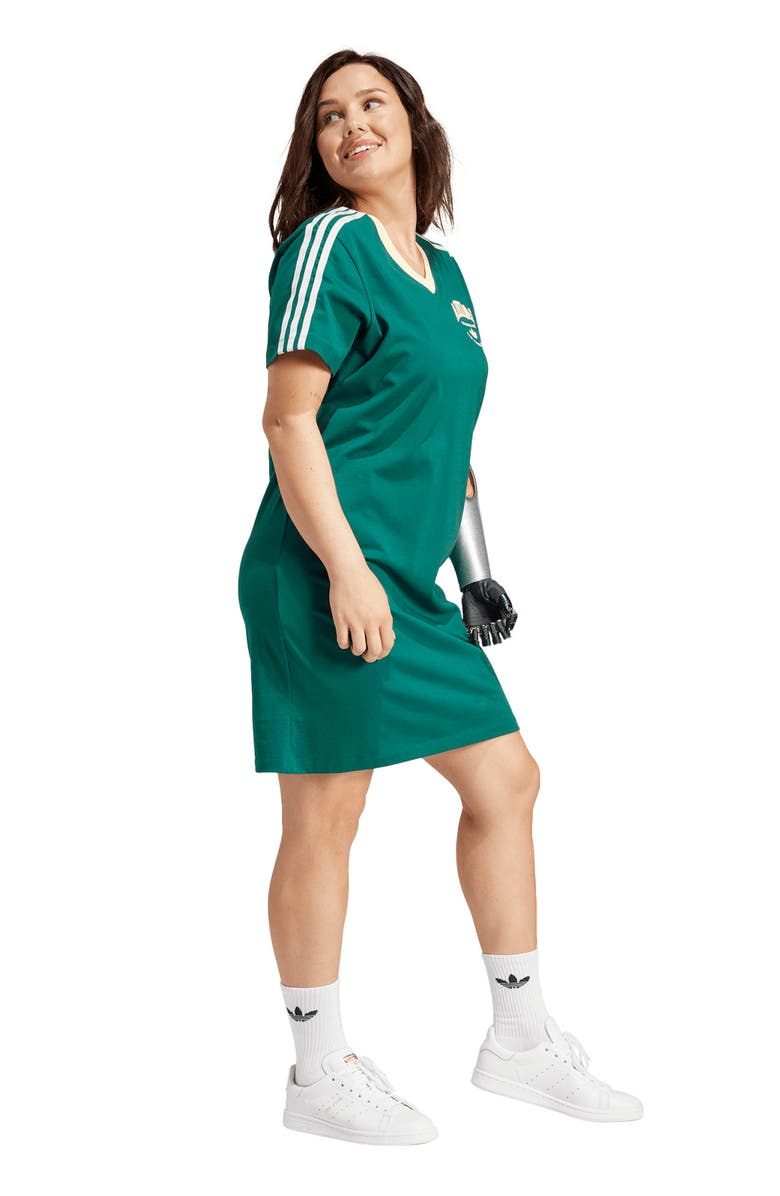 adidas VRCT 3-Stripes T-Shirt Dress, Alternate, color,