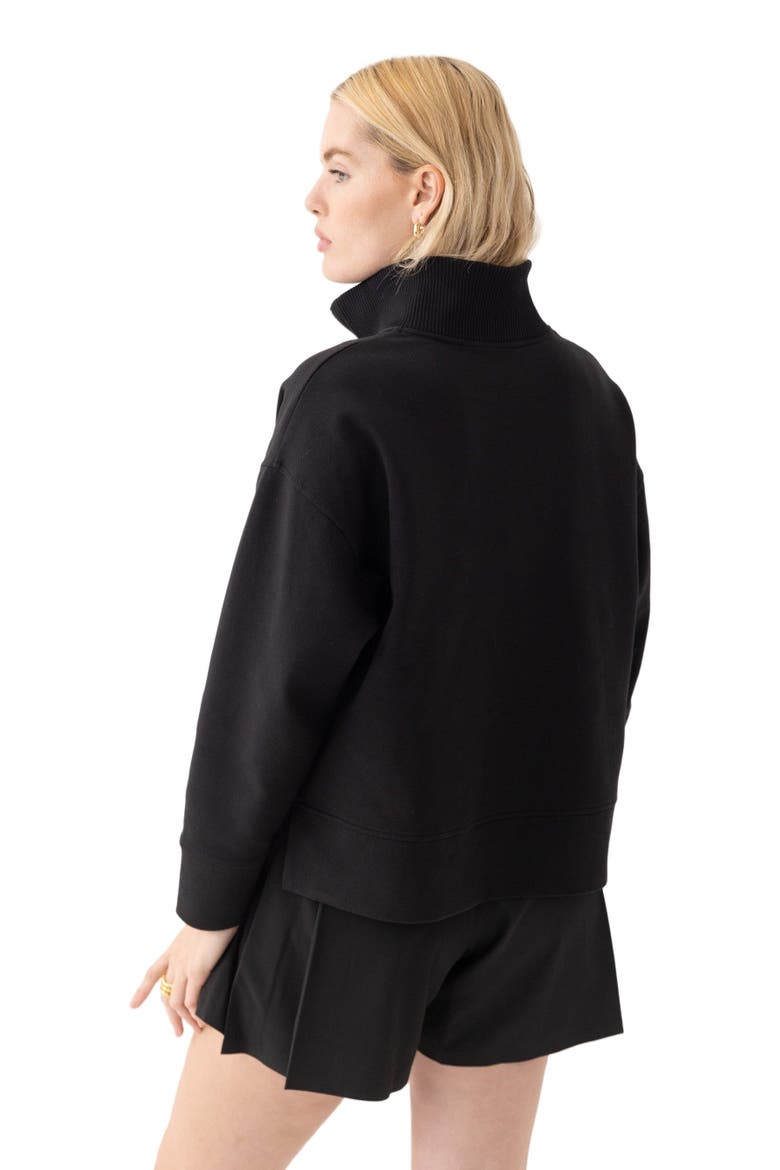 The Half-Zip Pullover, Alternate, color, Black