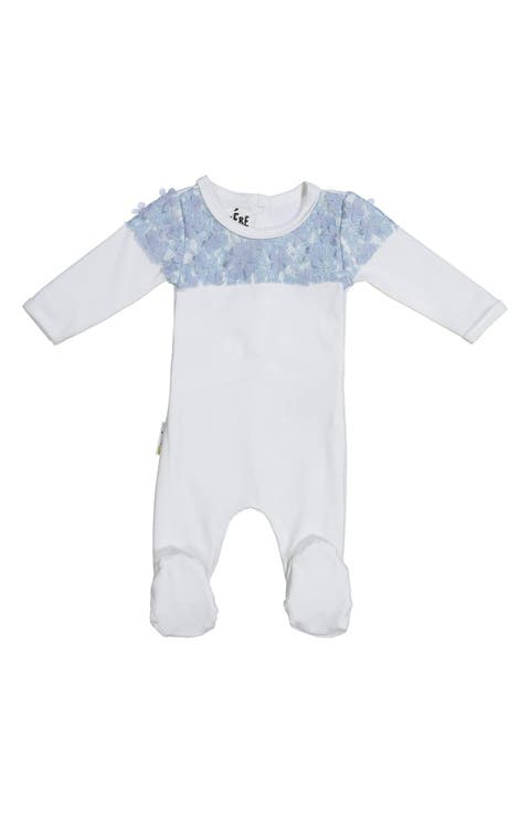 Lace Yoke Footie (Baby)