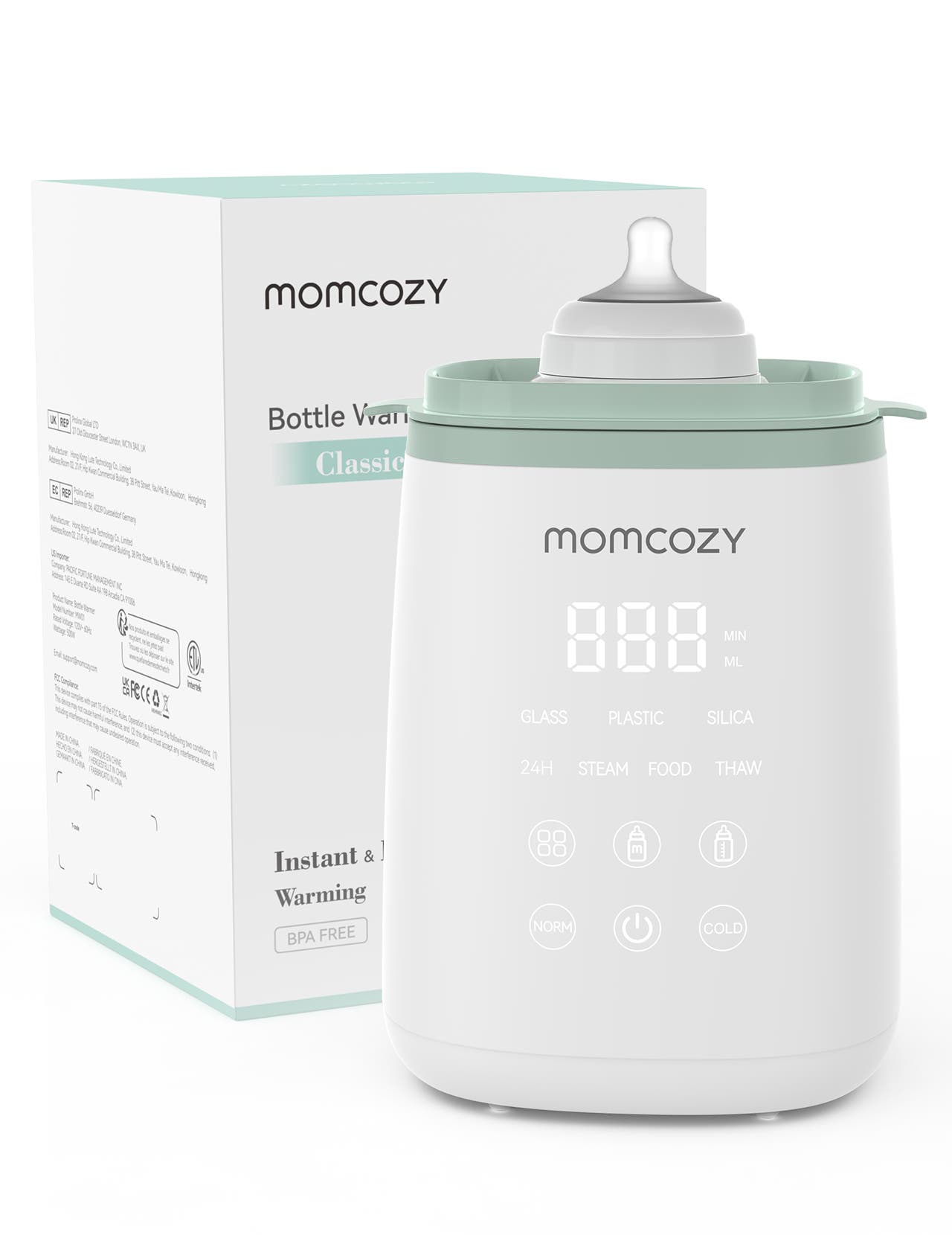 Momcozy Baby Bottle Warmer MW01 in White 