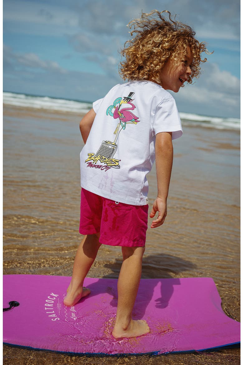 Kids' Cotton Graphic T-Shirt, Alternate, color, WHITE