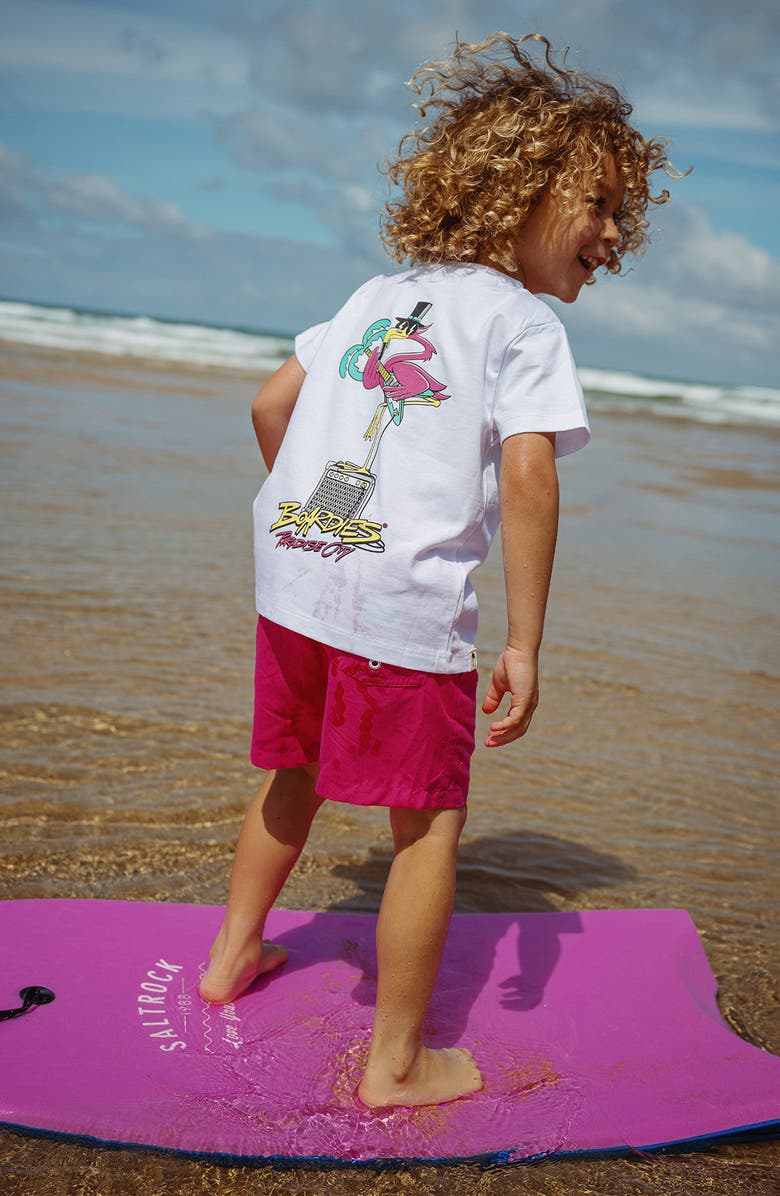 Boardies Kids' Cotton Graphic T-Shirt, Alternate, color, White