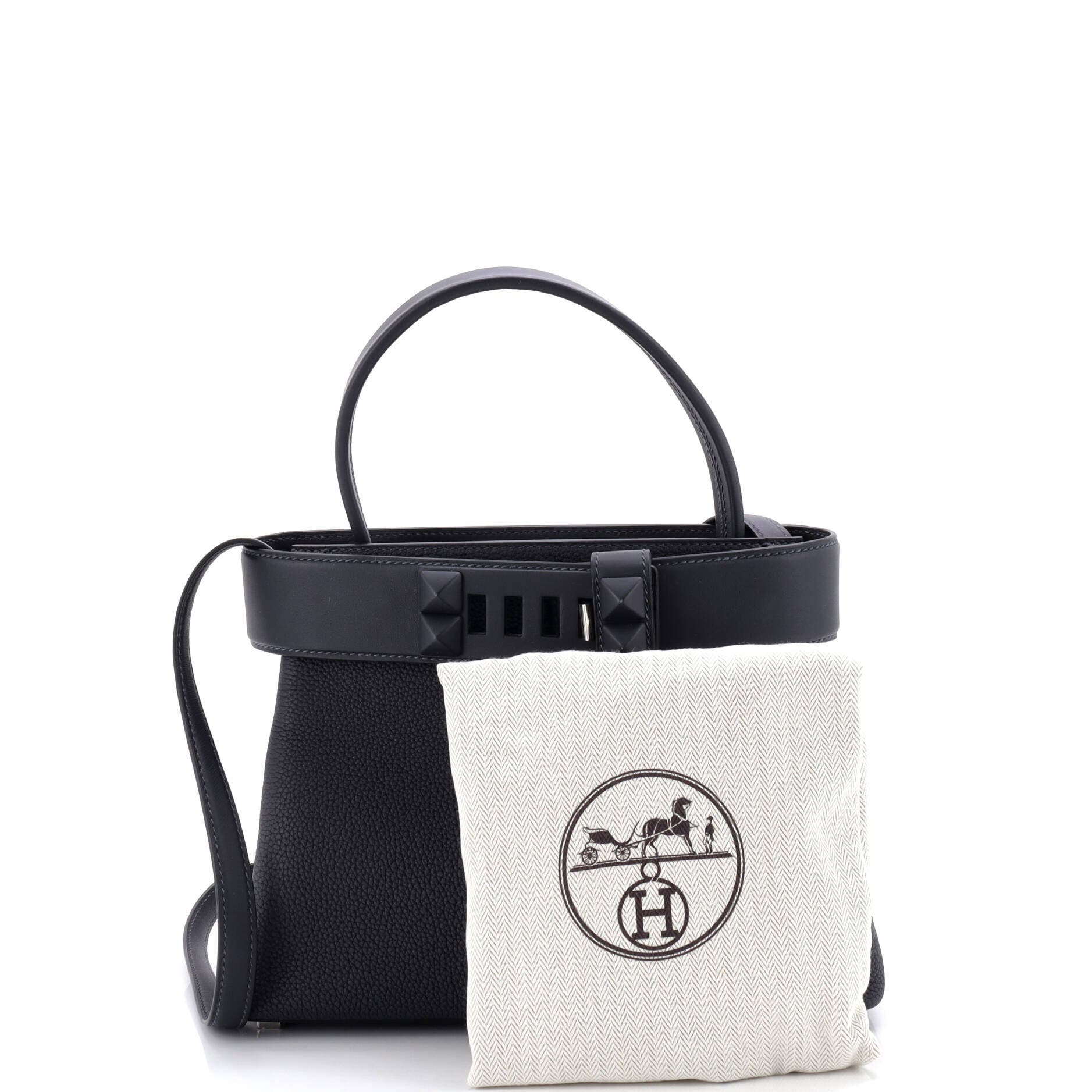 Pre-Owned Hermes Medor Handbag Togo, Alternate, color, Caban