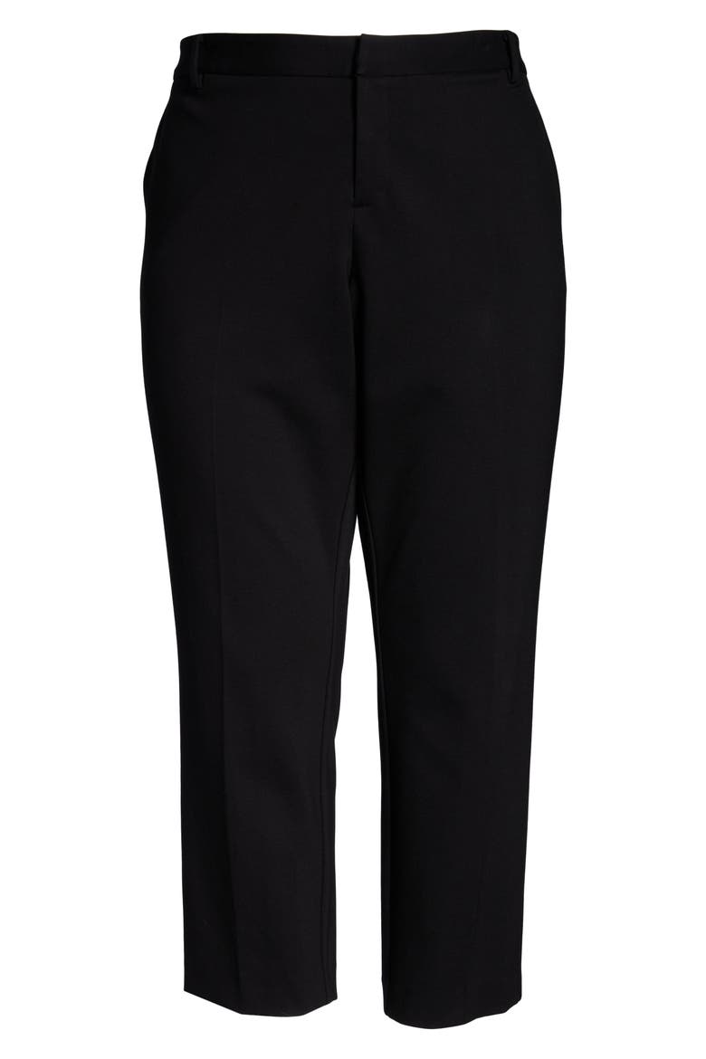 Tech Ponte Skinny Ankle Pants, Alternate, color, RICH BLACK