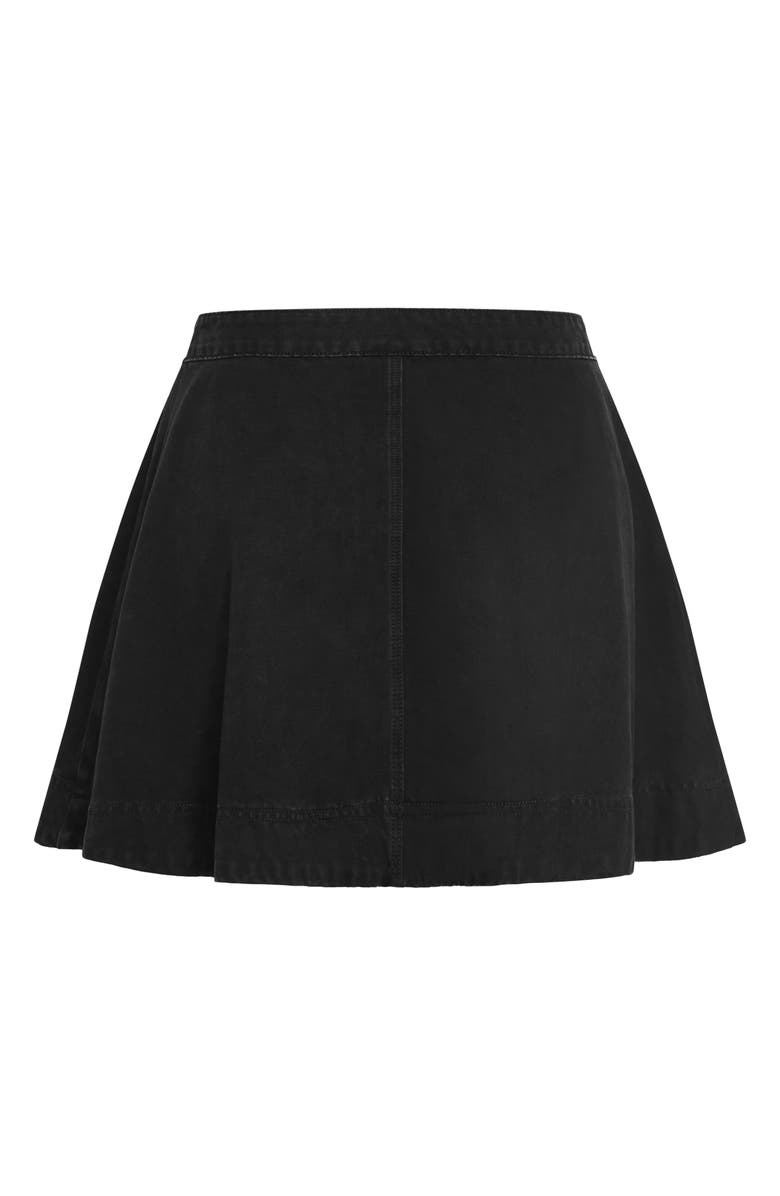 City Chic Flared Denim Skirt, Alternate, color, 