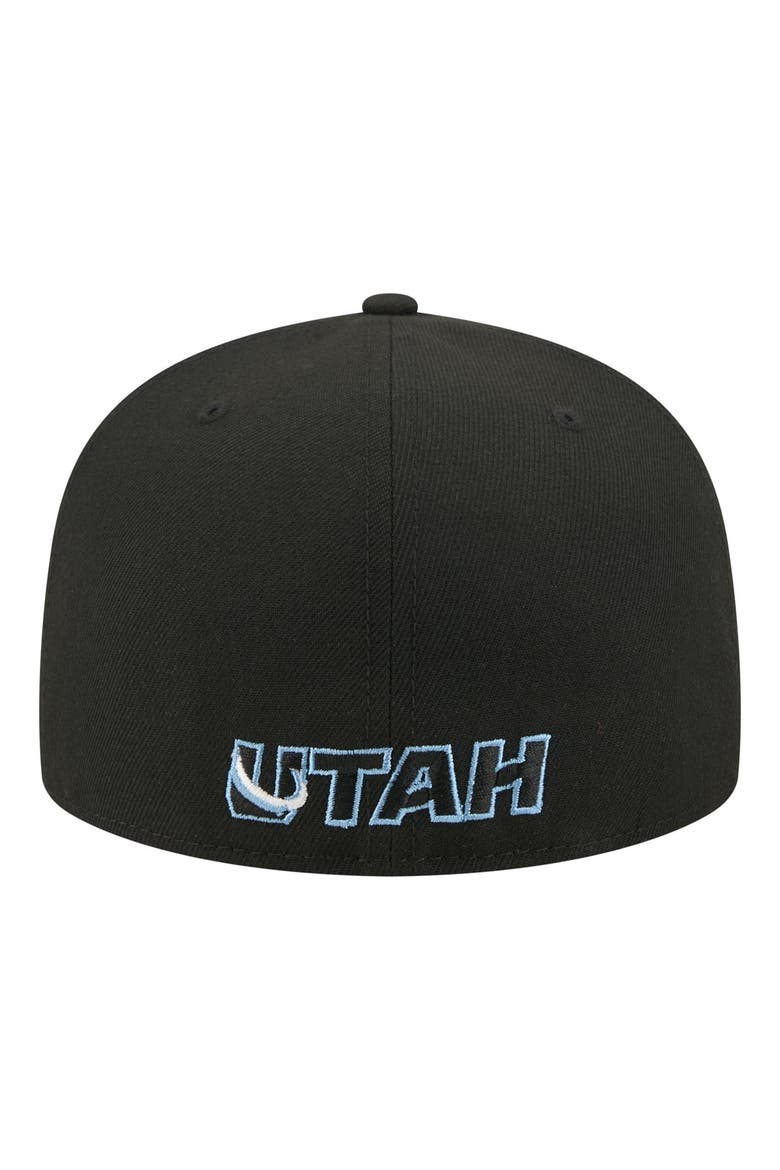 Men's New Era  Black Utah Mammoth Zamboni 59FIFTY Fitted Hat, Alternate, color, Black