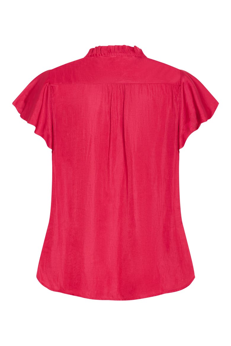 Drama Queen Woven Shirt, Alternate, color, RASPBERRY