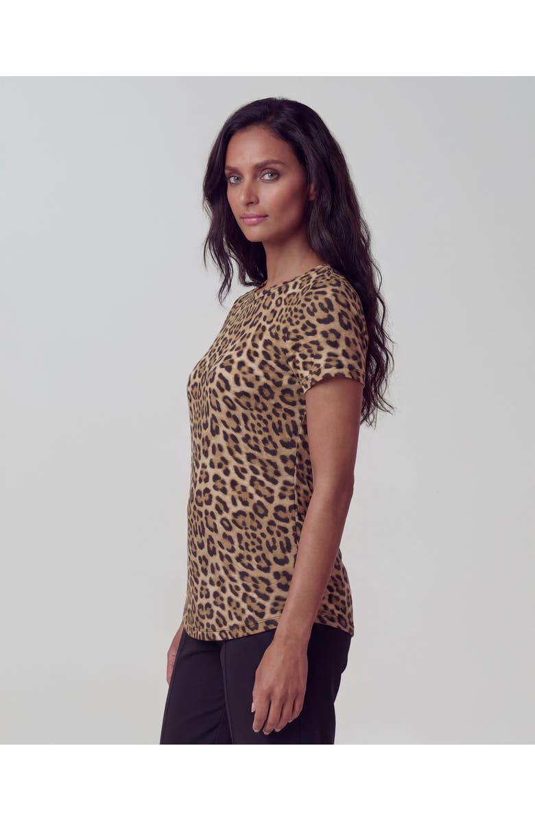 Lords of Harlech Leopard Womens Cap Sleeve Top, Alternate, color, Leopard Brown