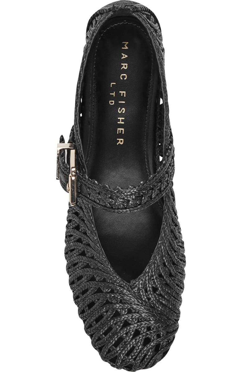 Marc Fisher LTD Emillia Mary Jane Flat, Alternate, color, Black