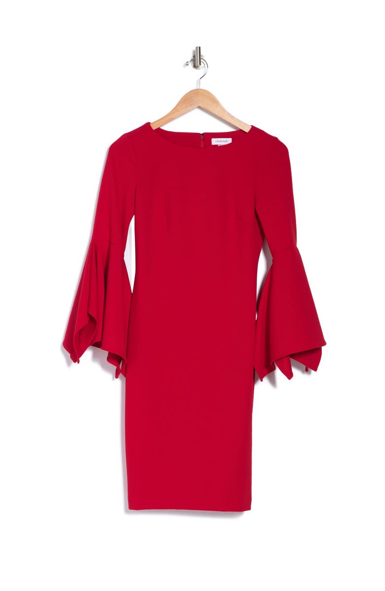 Calvin Klein Big Sleeve Sheath Dress, Alternate, color, 