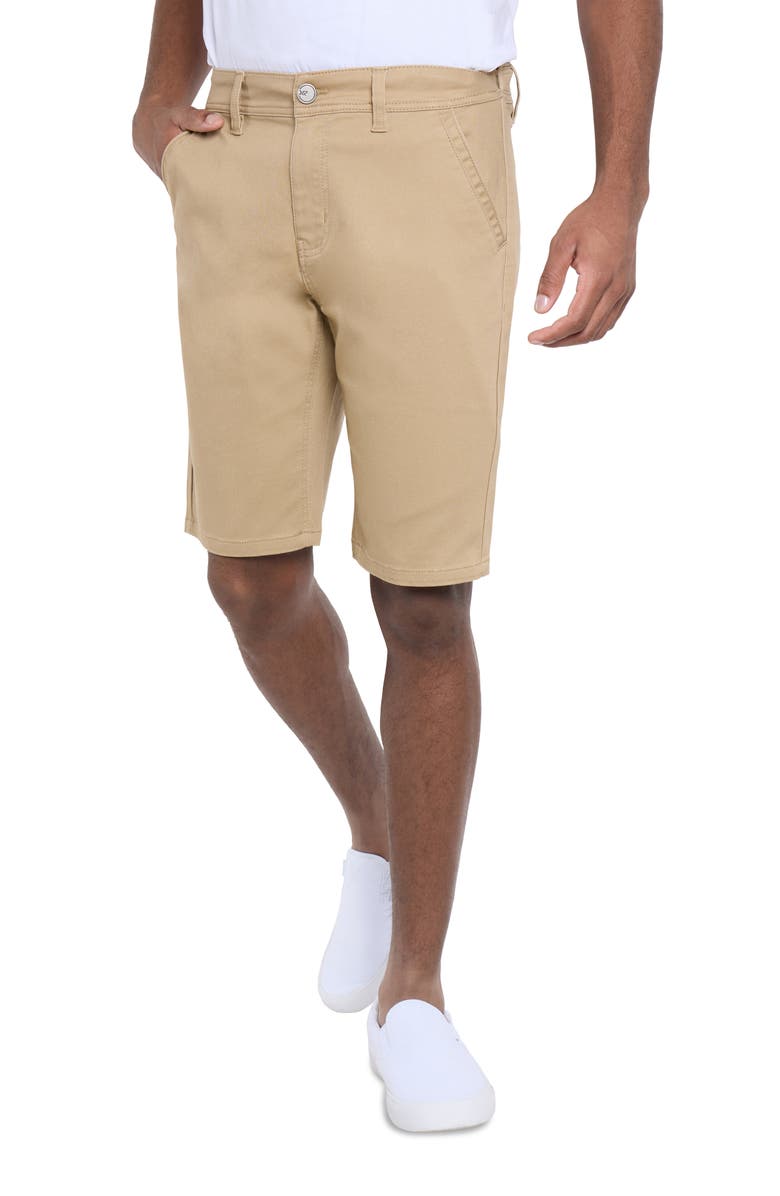 XRAY Flat Front Chino Shorts, Alternate, color, Khaki