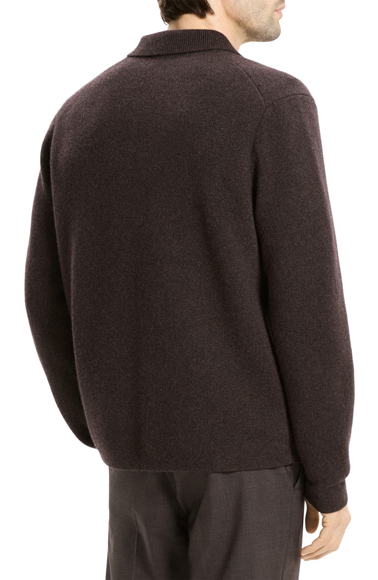 Theory Cameron Cashmere Cardigan, Alternate, color, Brownwood Melange