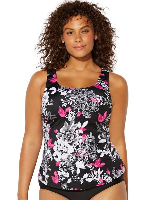 Swimsuits For All Classic Tankini Top In Multi