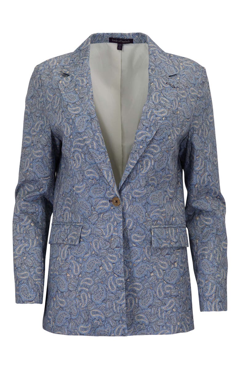 Lords of Harlech Paisley Pile Womens Tailored Blazer, Alternate, color, Paisley Pile Natural