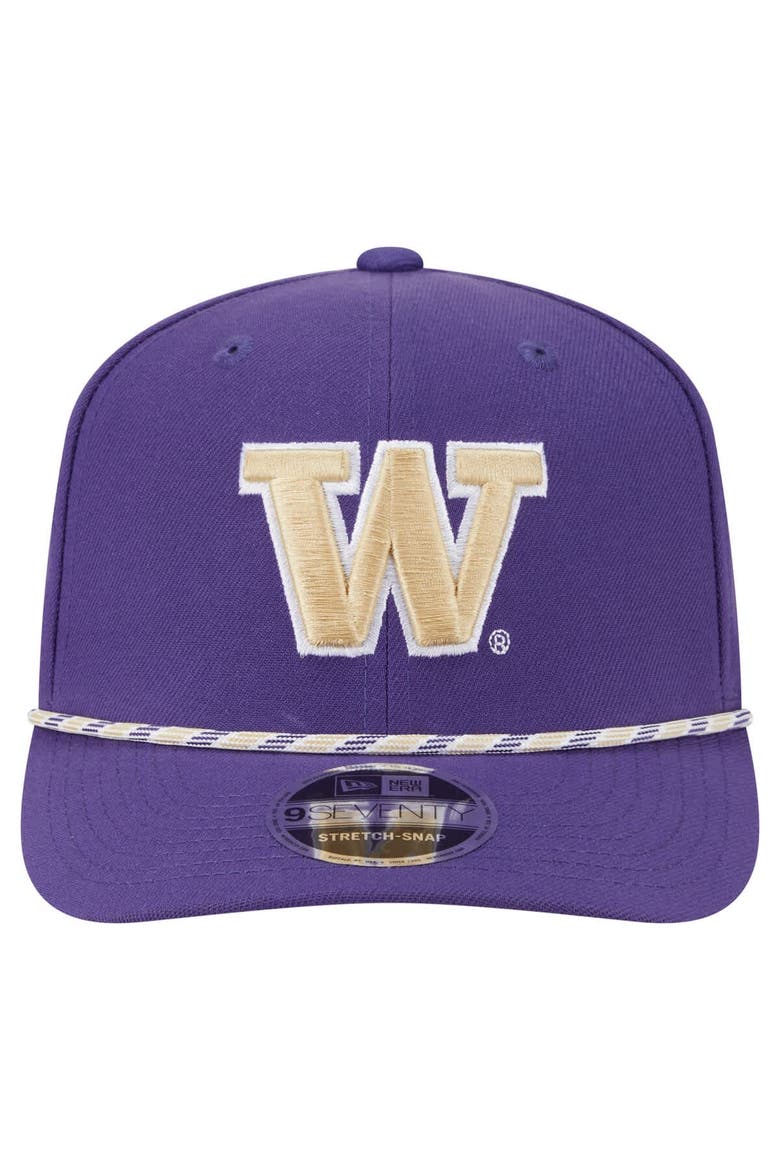 Men's New Era Purple Washington Huskies Game Day Multi-Rope 9SEVENTY Stretch-Snap Hat, Alternate, color, Purple