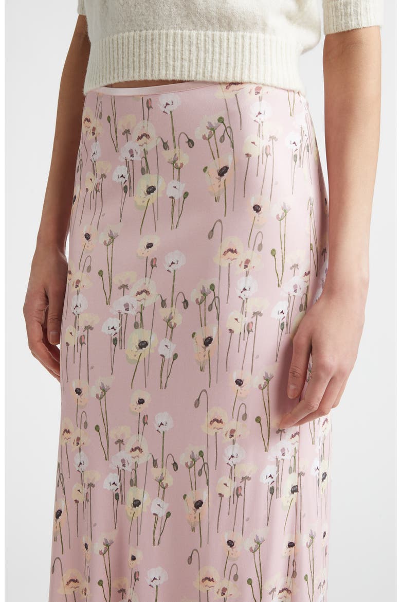 Robbie Floral Midi Skirt, Alternate, color, SMALLER POPPIES