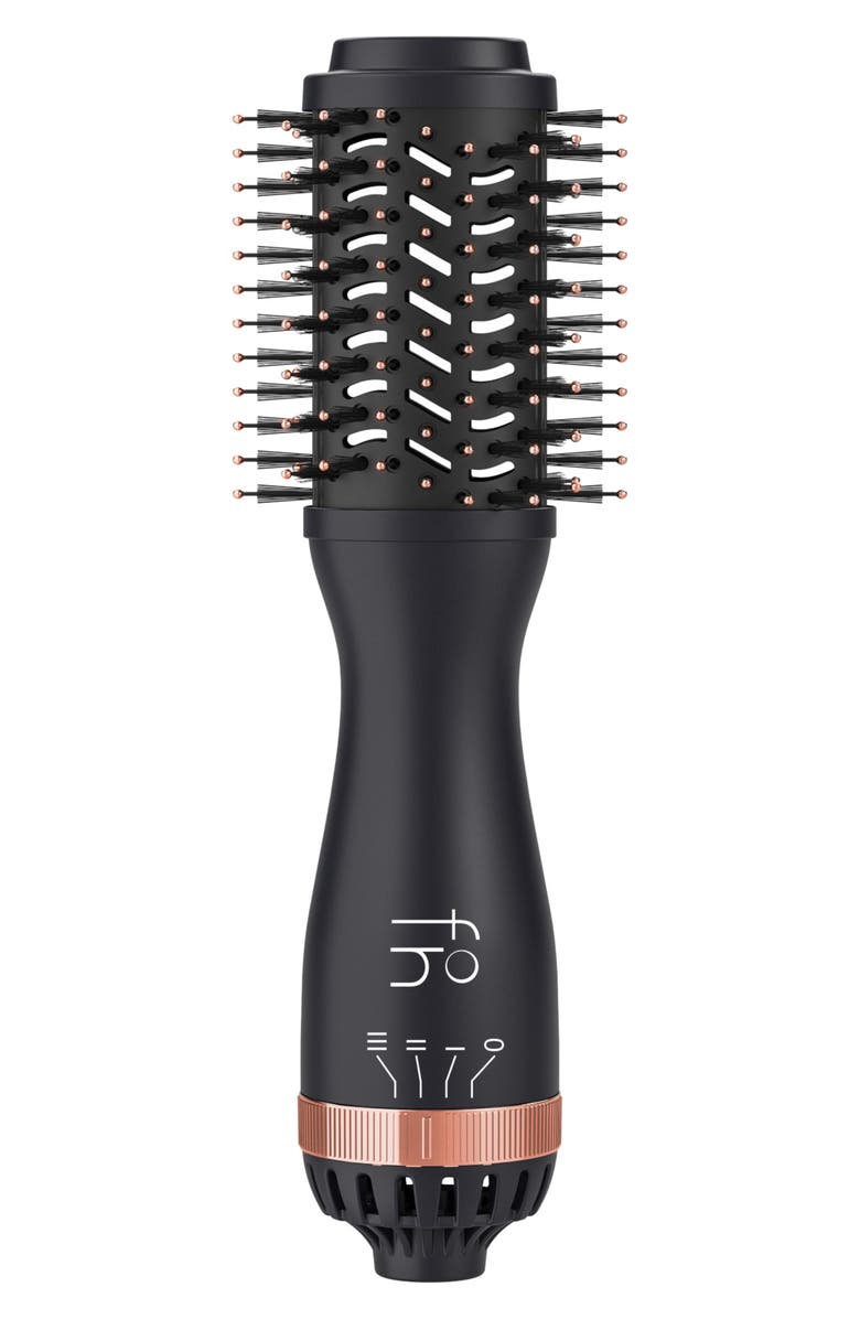 CORTEX BEAUTY Fahrenheit Mini Blowout Brush, Main, color, Black/ Rose Gold
