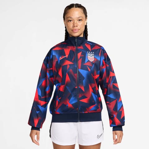 Women's Nike  Navy USWNT 2025 Academy Pro Anthem Performance Full-Zip Jacket
