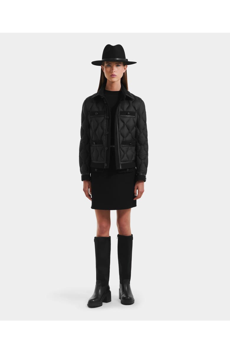 Rudsak Jolie Quilted Light Jacket, Alternate, color, Black