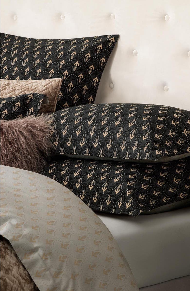 Togas Ladnier Duvet Cover, Alternate, color, Black