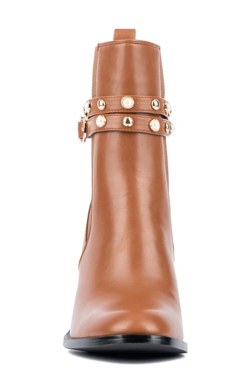 Torgeis Ivy Studded Chelsea Boot In Cognac
