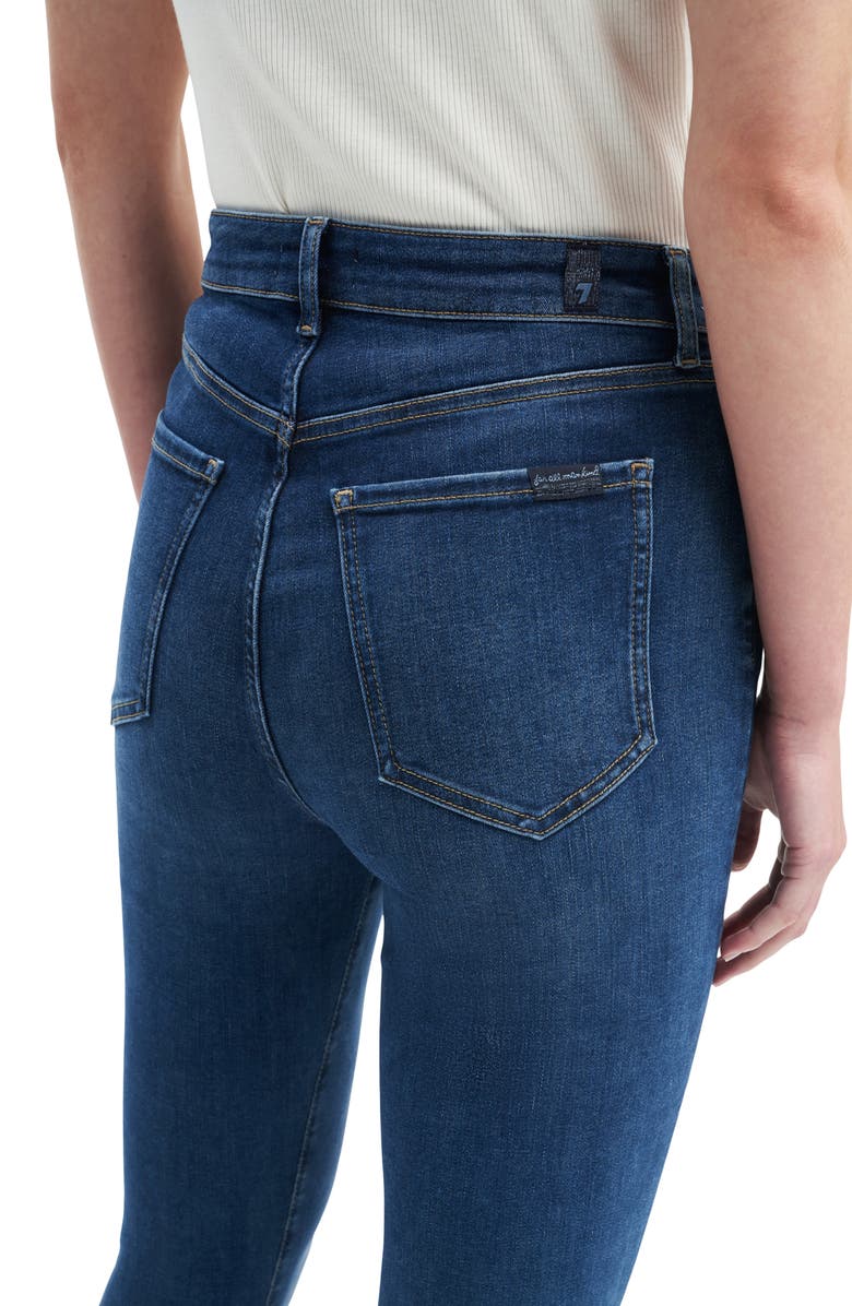7 For All Mankind High Waist Skinny Jeans, Alternate, color, Sophieblu