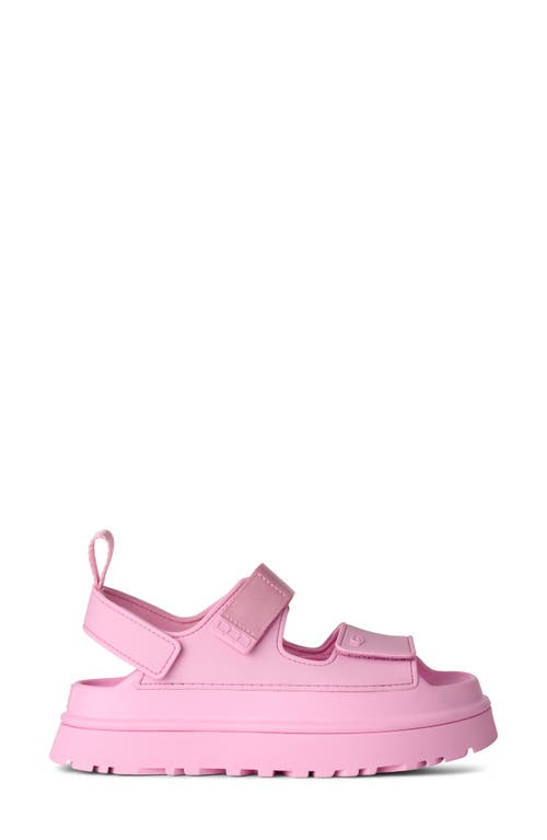 Ugg Sandals Open Toe Platform Sole Pull Tab In Pink
