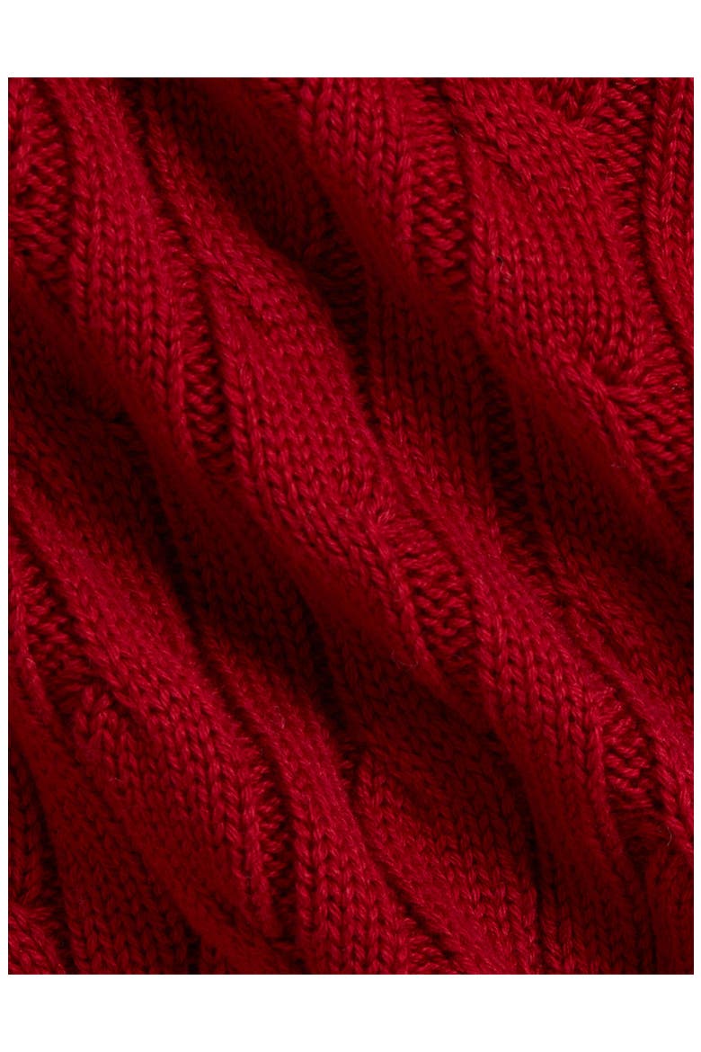 Kids' Cable Knit Cotton Cardigan & Pants Set, Alternate, color, EATON RED