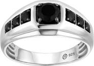 LuvMyJewelry Kairo 0.85CT Bezel Black Spinel Ring 925 Silver