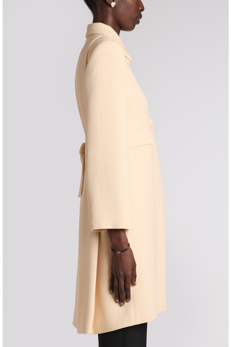 Wool Crepe Coat, Alternate, color, BEIGE