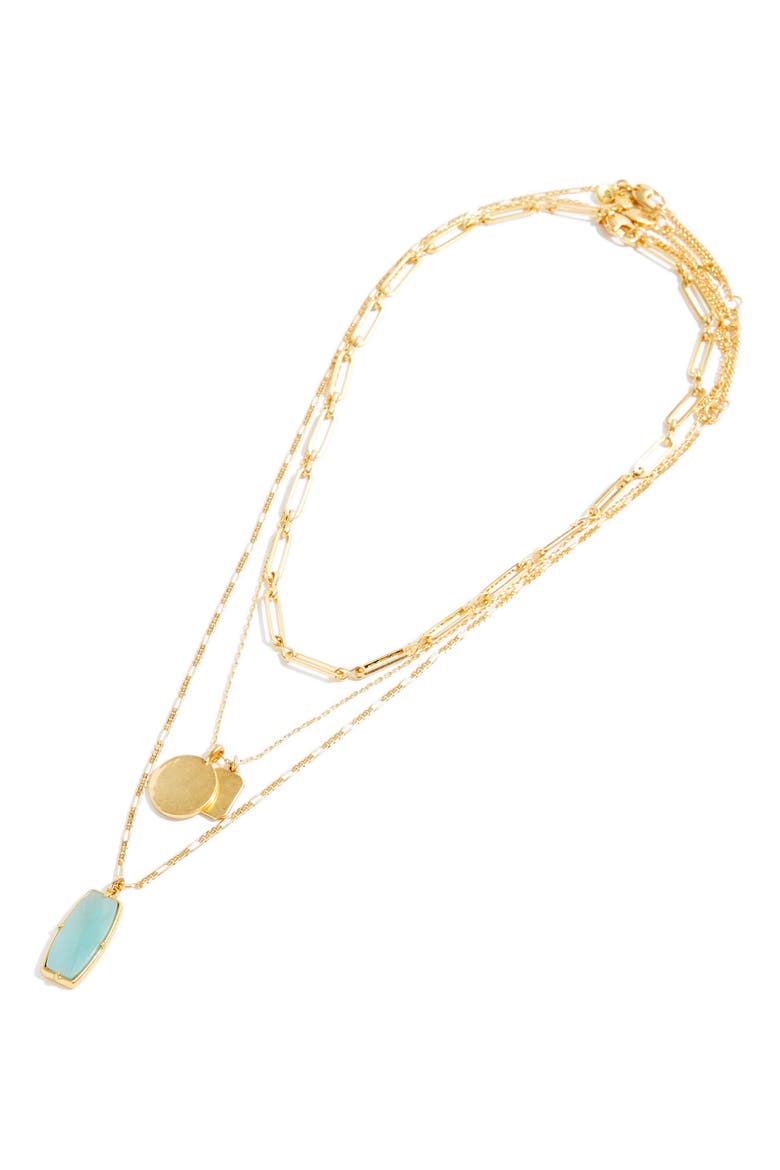 White Jade Necklace Set, Main, color, FADED SEAGRASS MULTI