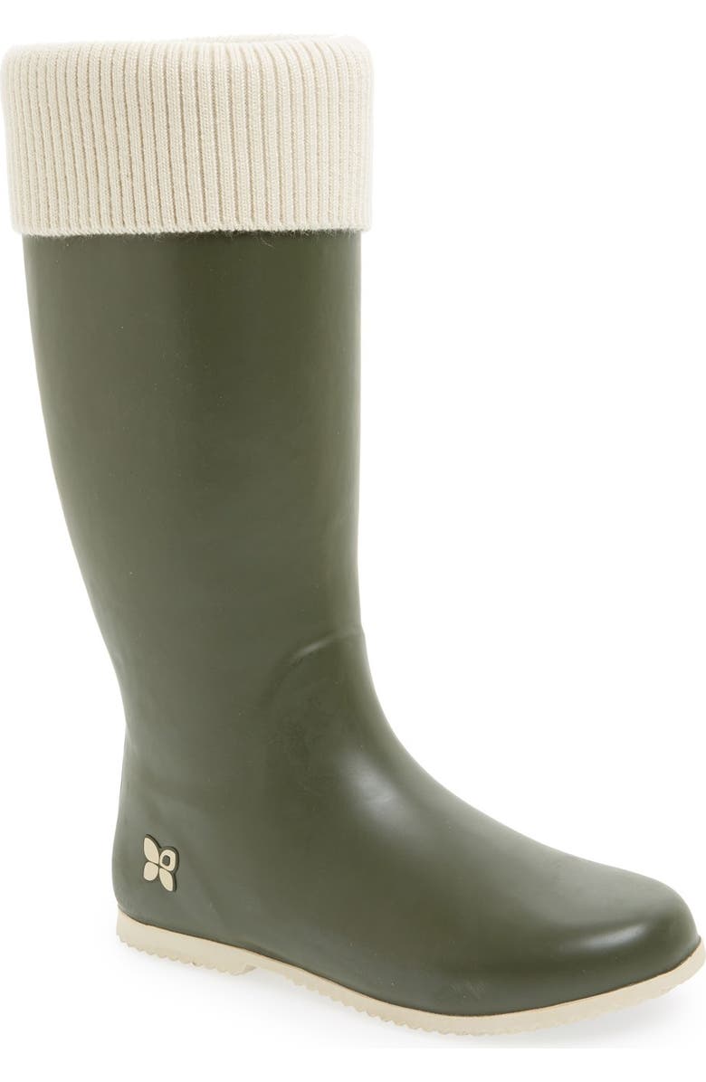 BUTTERFLY TWISTS 'Vivienne' Knit Cuff Foldable Rain Boot, Main, color,